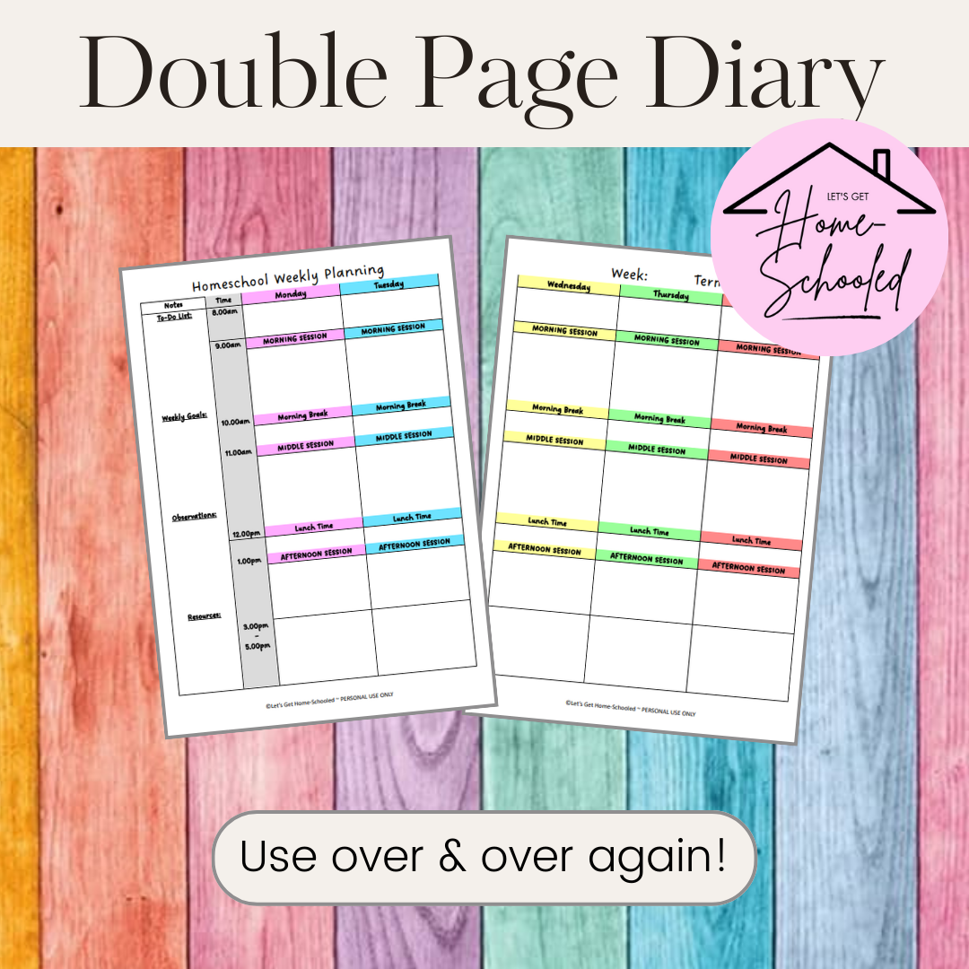 Double Page Diary Template